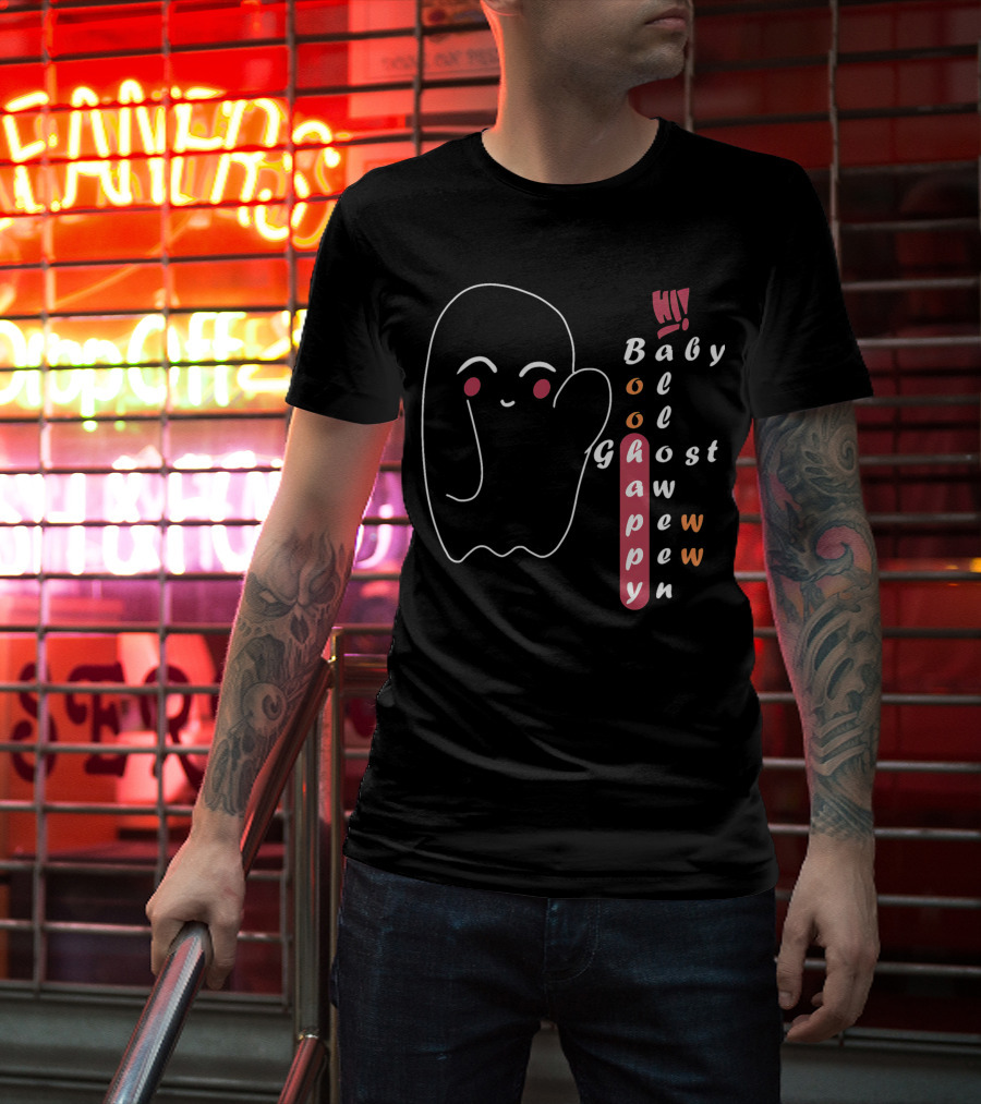 Hi Happy Boo Baby Ghost Halloween T-Shirt