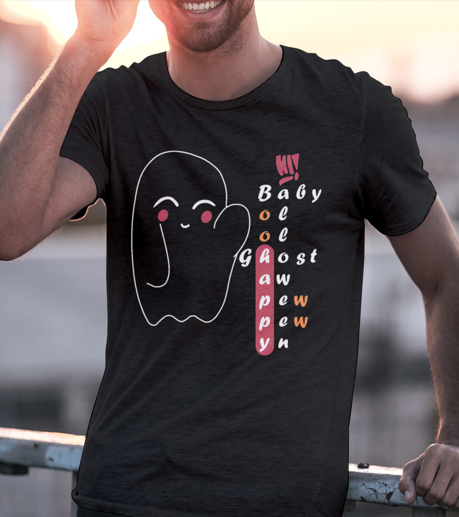 Hi Happy Boo Baby Ghost Halloween T-Shirt