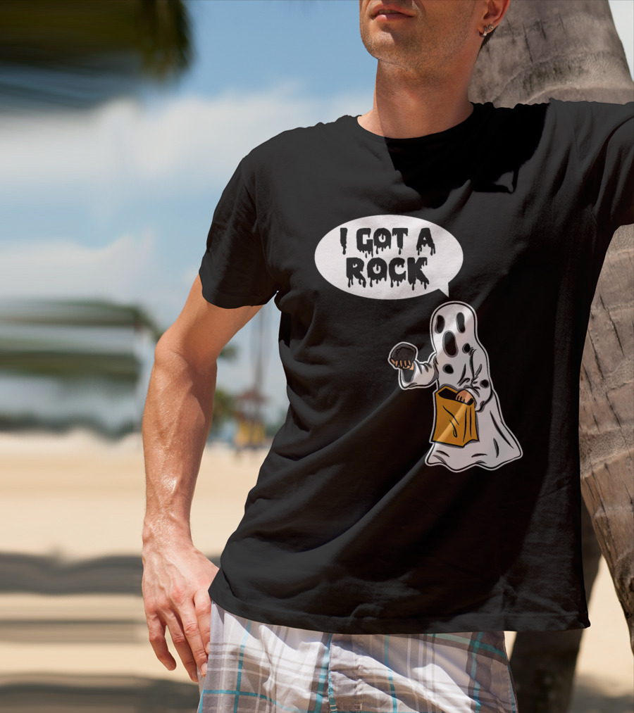 I Got A Rock Ghost Trick-or-Treating Halloween Humor T-Shirt