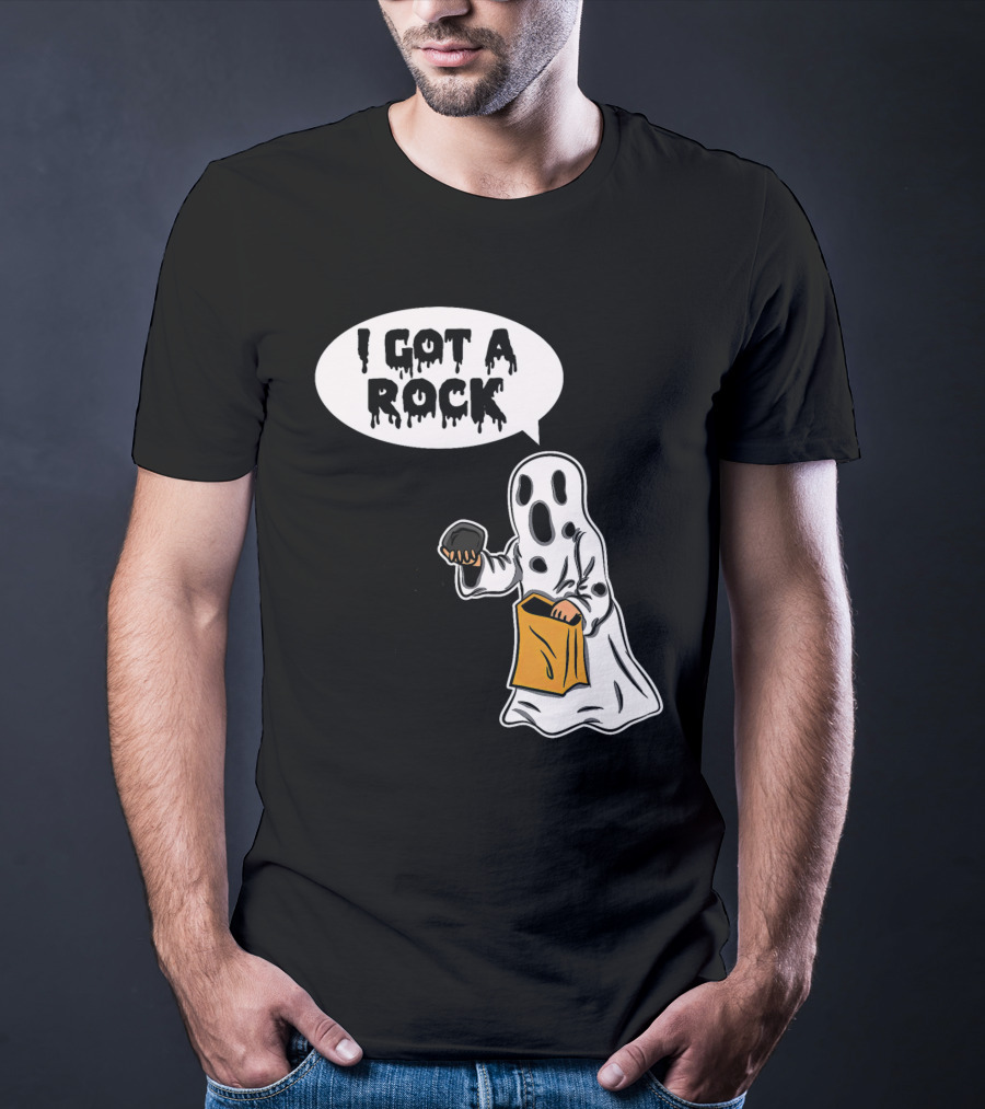 I Got A Rock Ghost Trick-or-Treating Halloween Humor T-Shirt