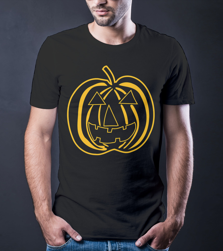 Halloween Pumpkin Face Big Texas T-Shirt