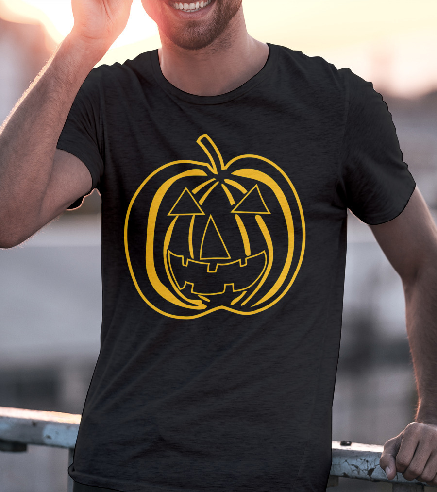 Halloween Pumpkin Face Big Texas T-Shirt