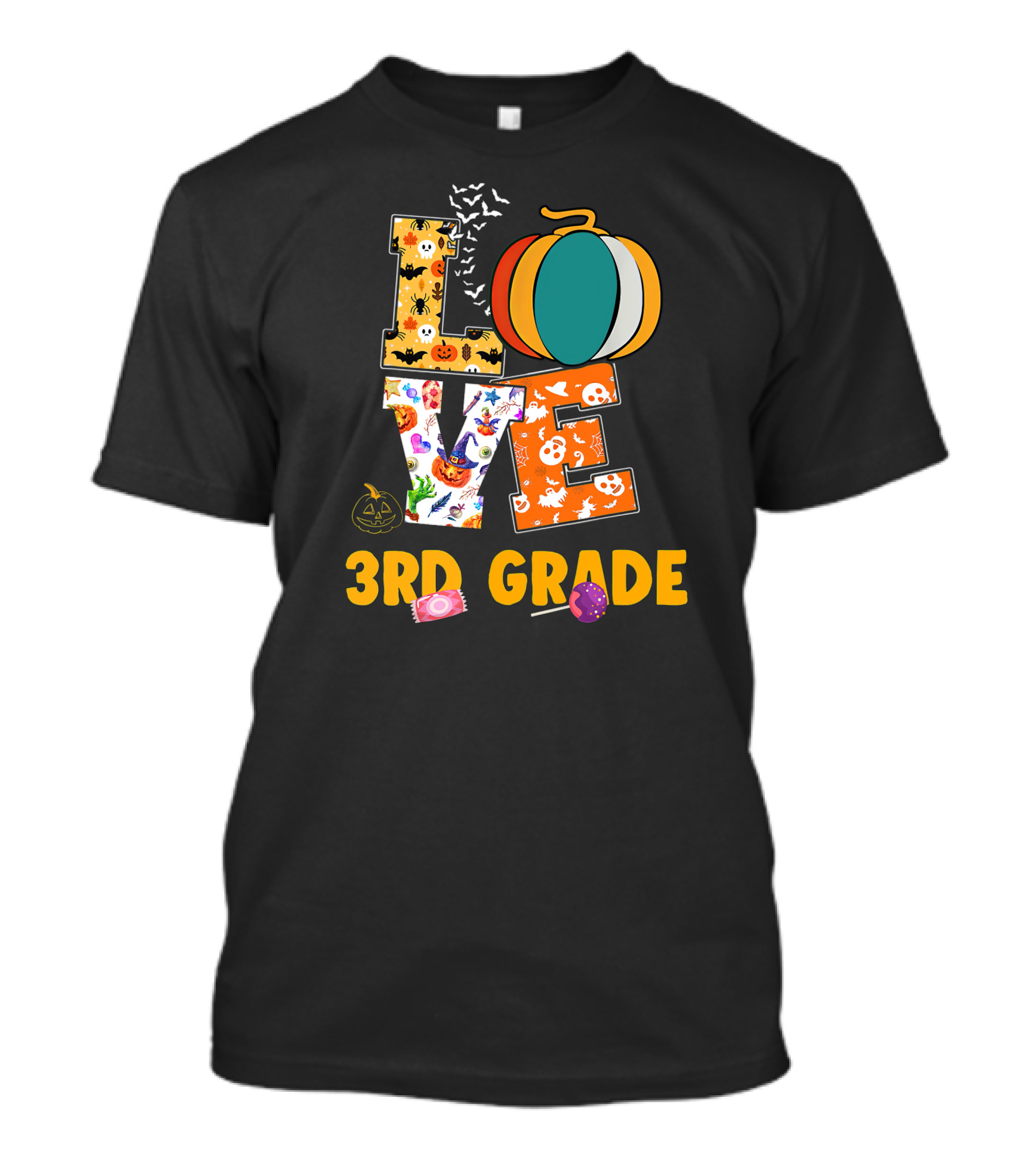 Love Halloween 3rd Grade Teacher T-Shirt