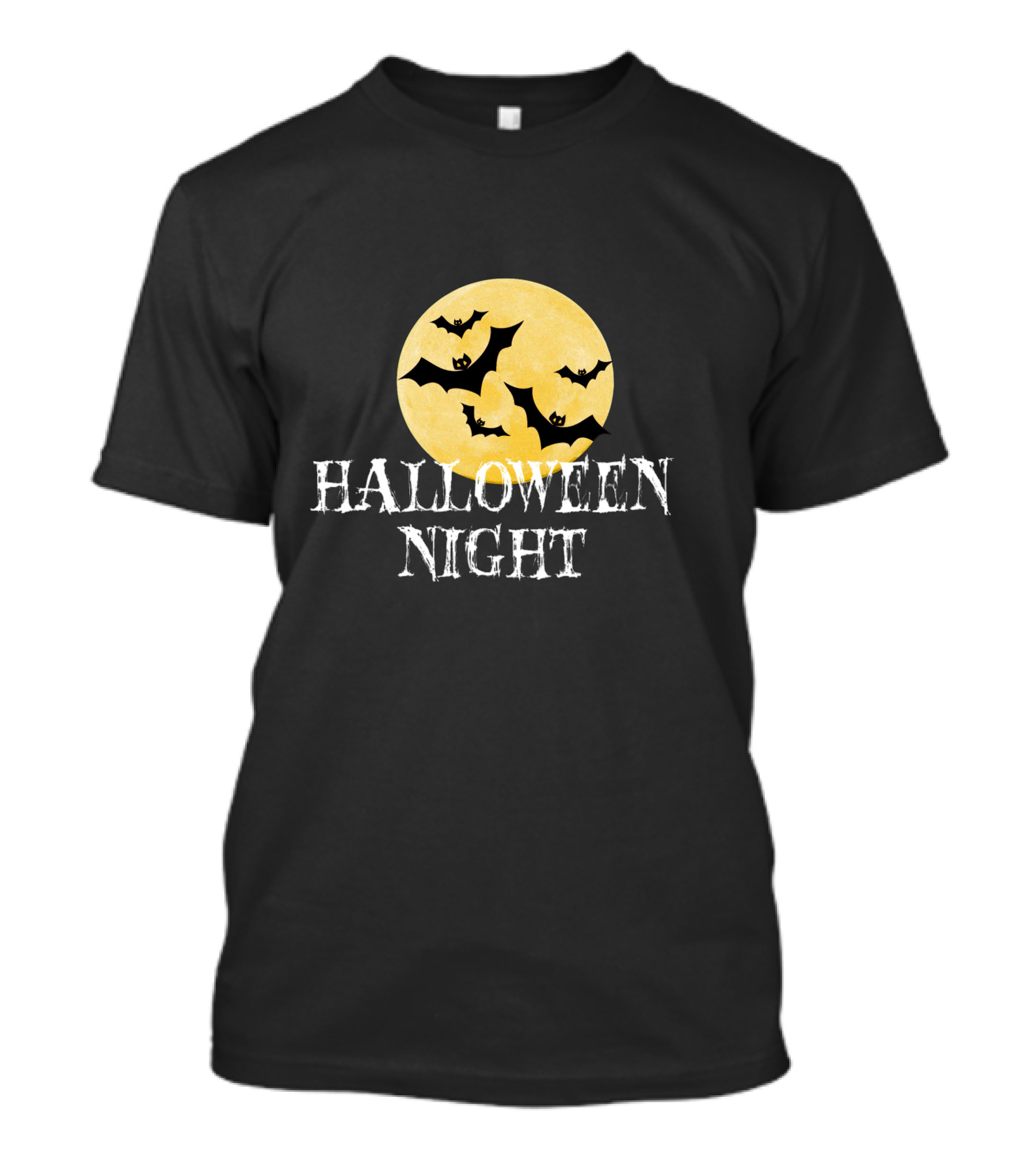 Halloween Night Horror Bats Moon T-Shirt