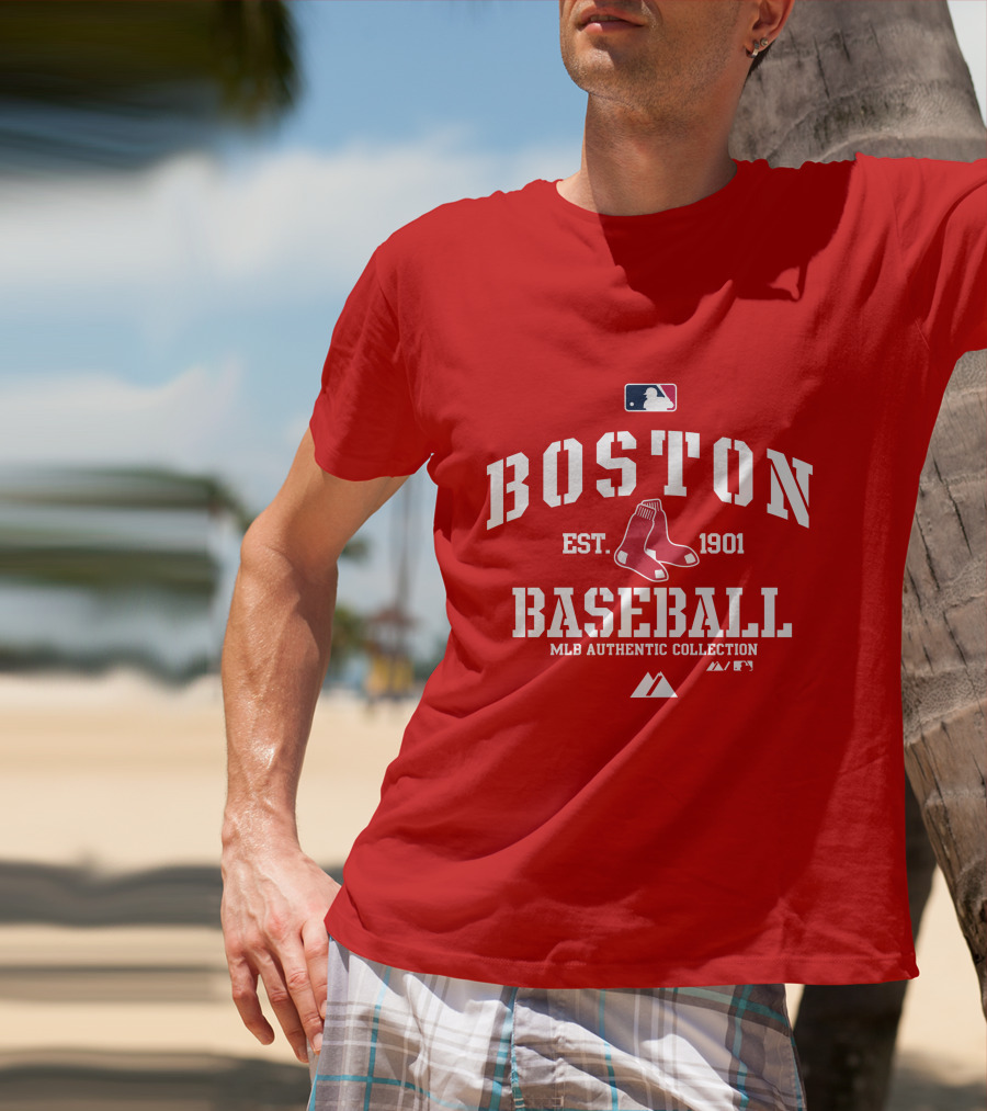 Boston Established 1901 MLB Authentic Collection Baseball T-Shirt