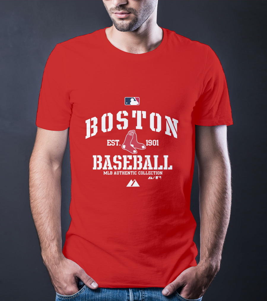 Boston Established 1901 MLB Authentic Collection Baseball T-Shirt
