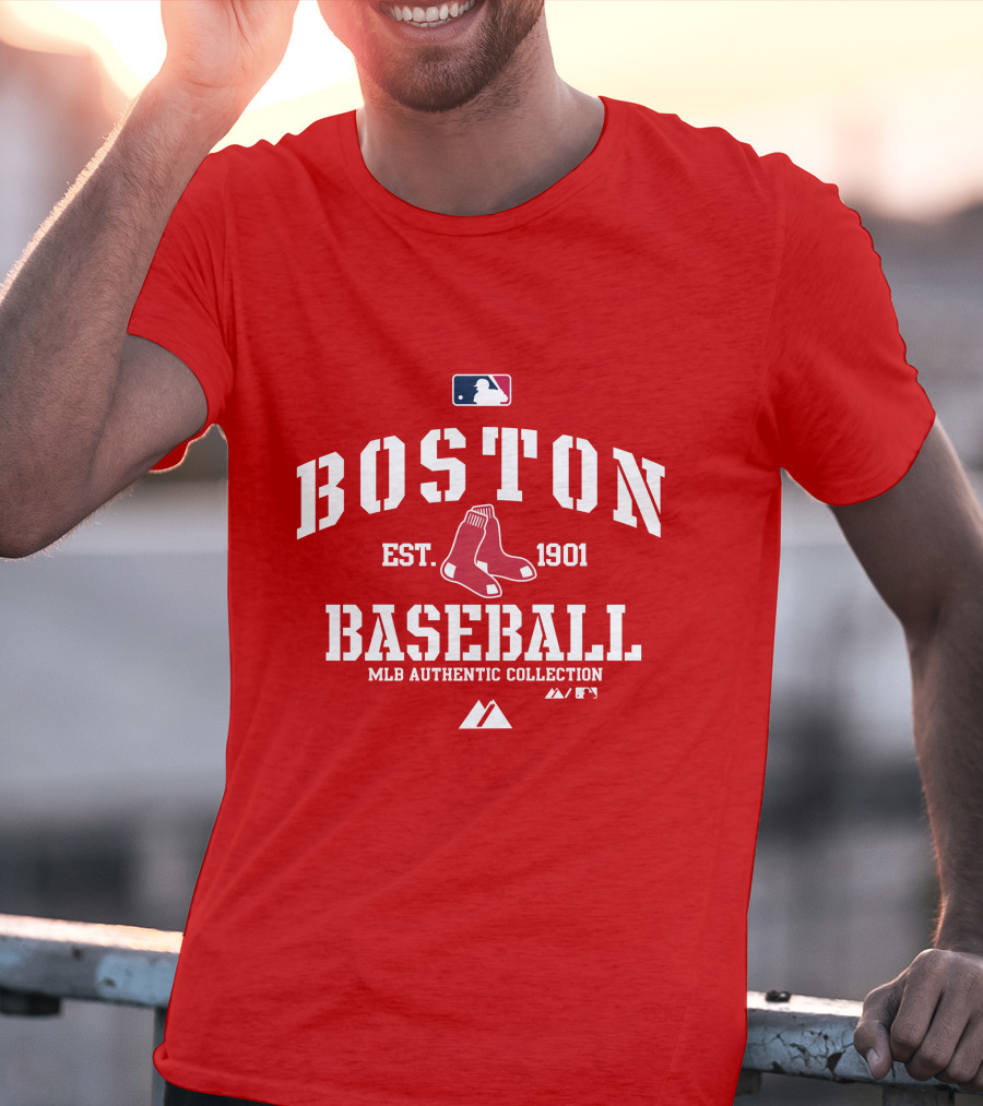 Boston Established 1901 MLB Authentic Collection Baseball T-Shirt