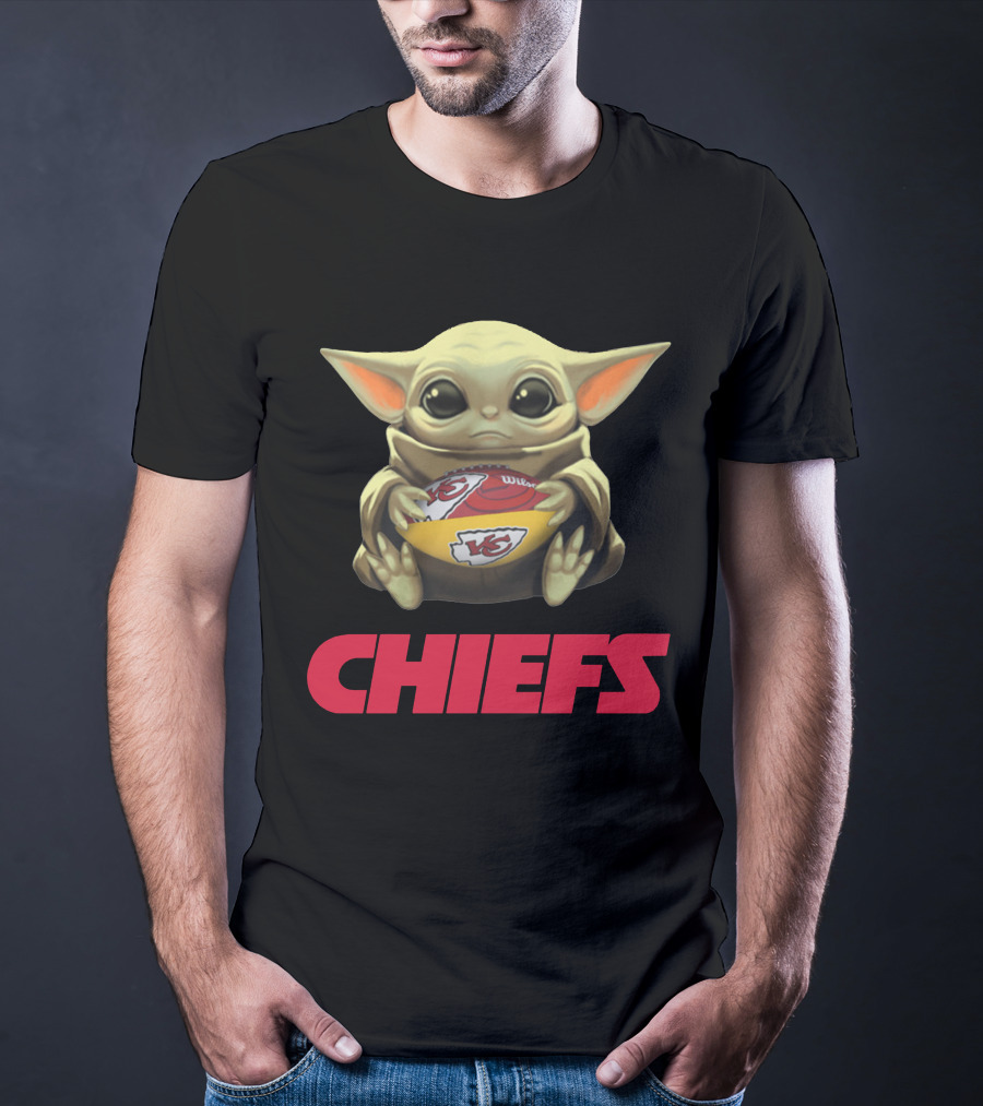 BABY YODA KANSAS CITY CHIEFS FOOTBALL T-Shirt