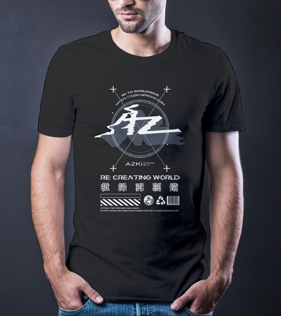 Hololive EN AZKi Virtual Diva Re Creating World Merch T-Shirt