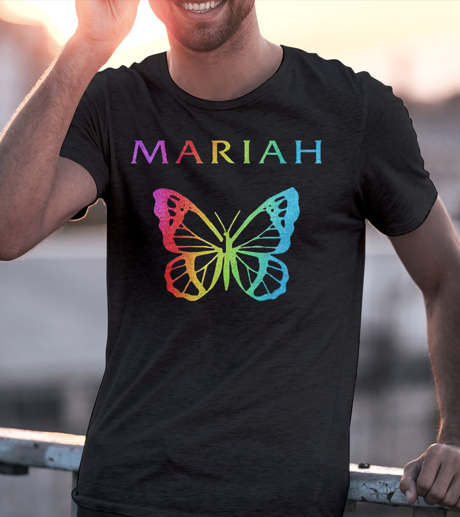 Mariah Carey Butterfly Rainbow Merch T-Shirt