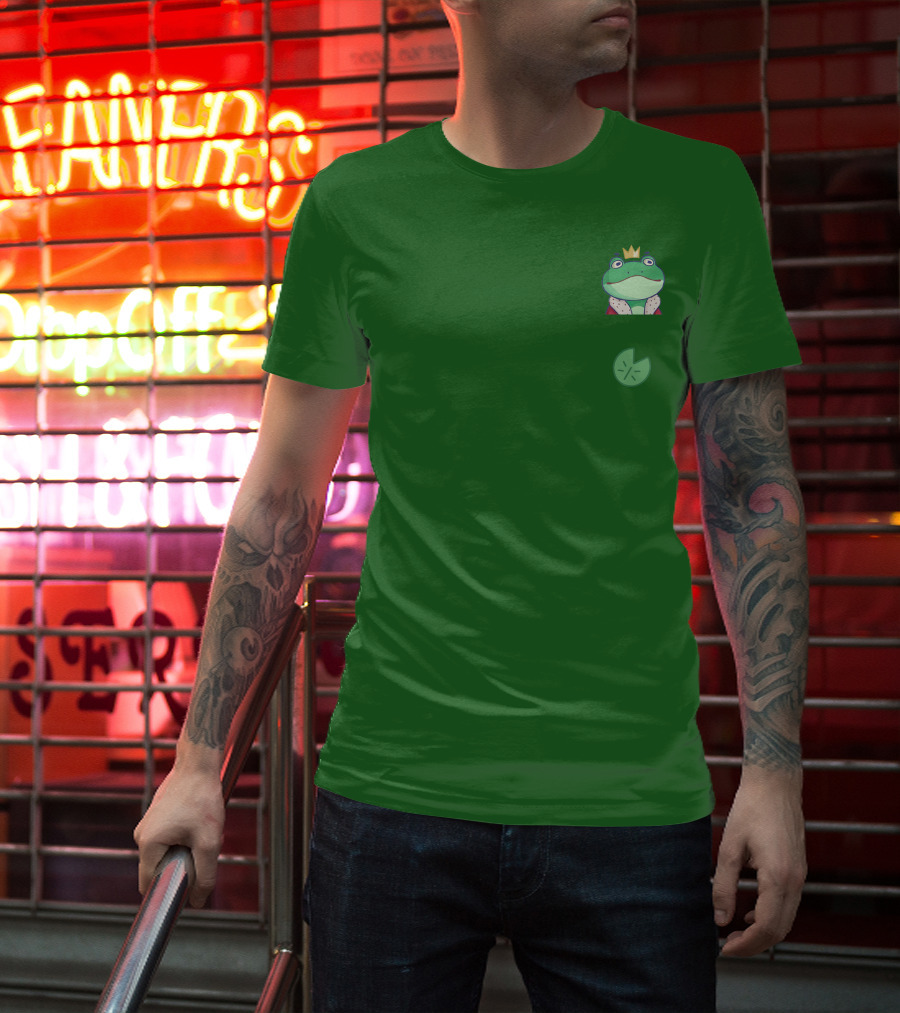 Boomerna Frog King Lily Pad Merch T-Shirt
