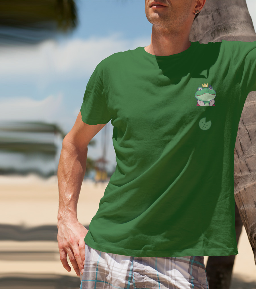 Boomerna Frog King Lily Pad Merch T-Shirt