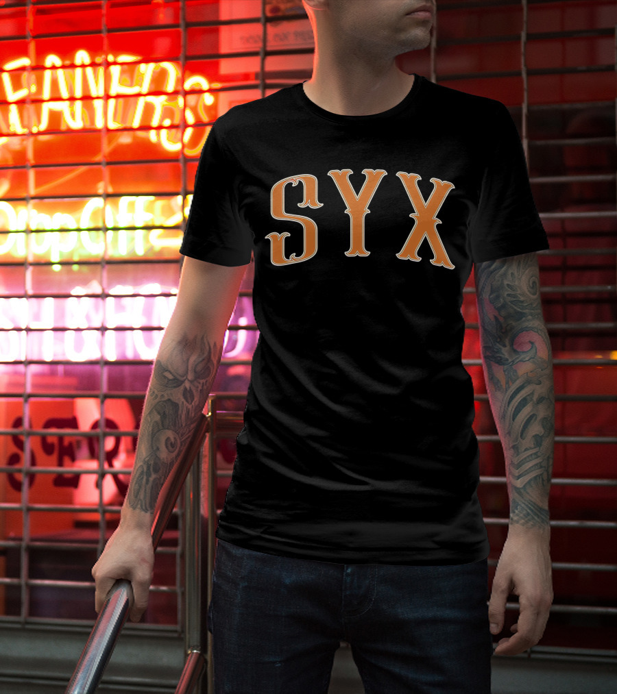 Imdontai Merch Syx Bold Orange Letters T-Shirt