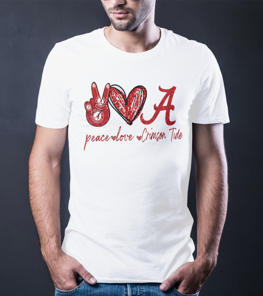 Peace Love Crimson Tide T-Shirt