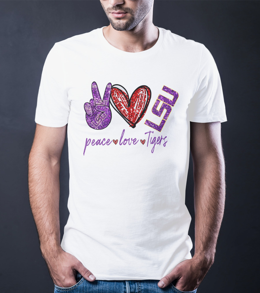 Peace Love Tigers LSU T-Shirt