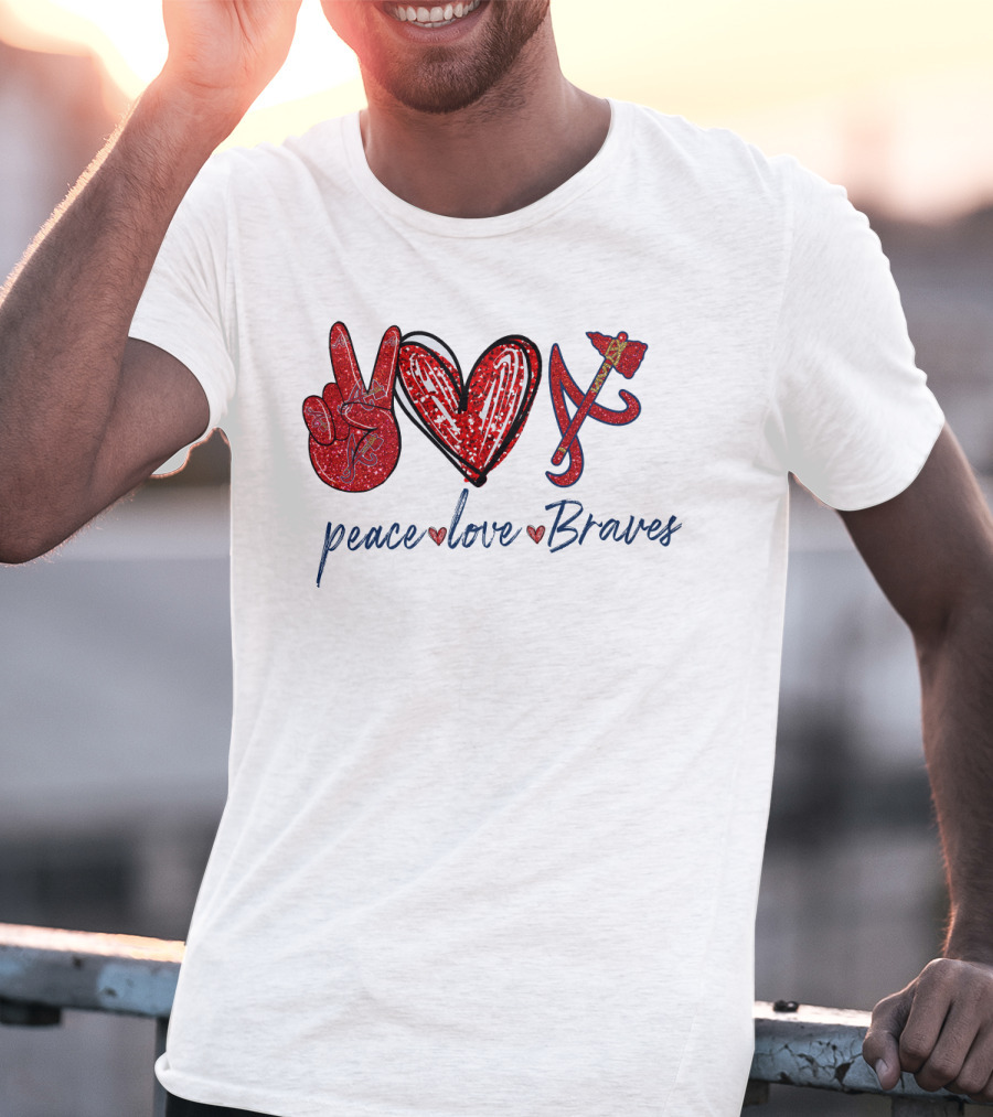 Peace Love Braves T-Shirt