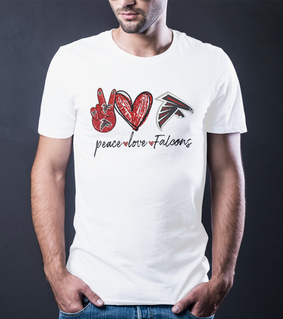 Peace Love Falcons T-Shirt
