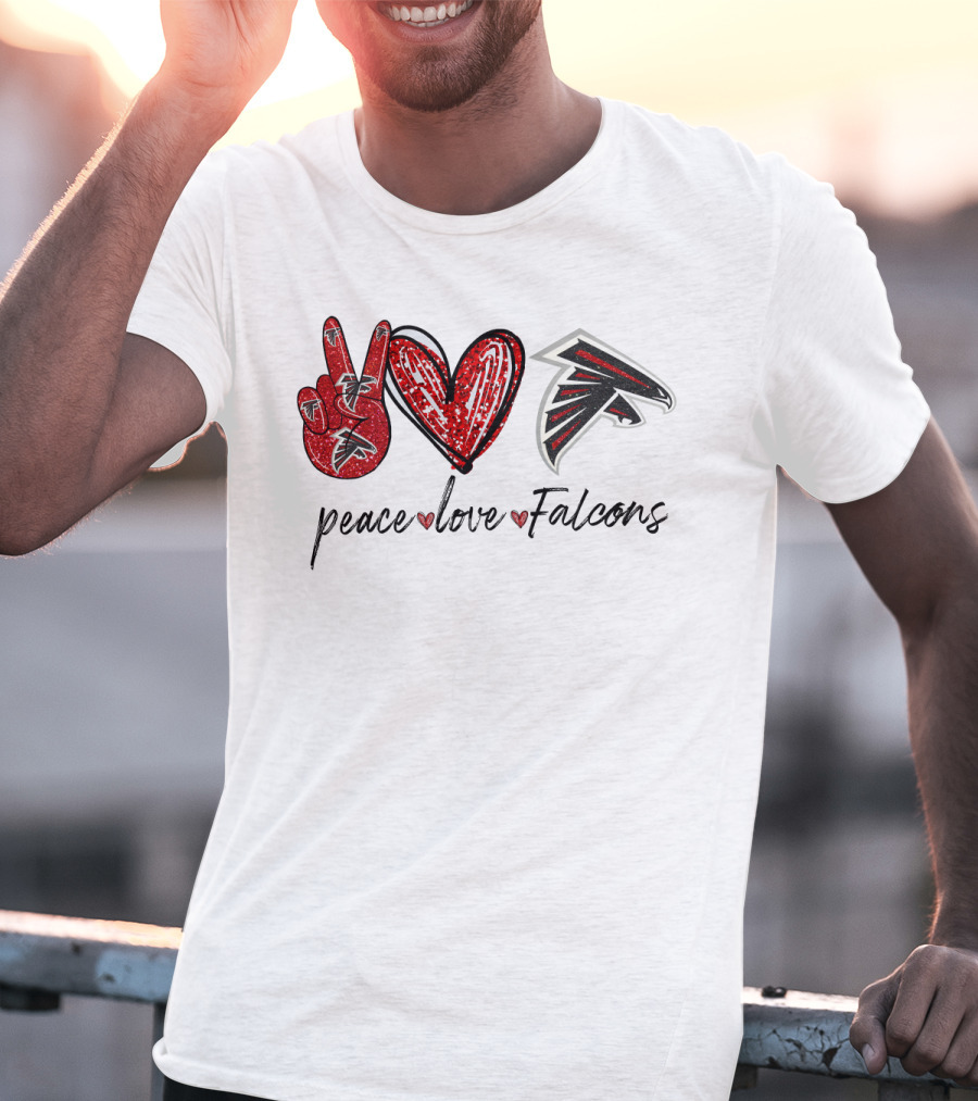 Peace Love Falcons T-Shirt