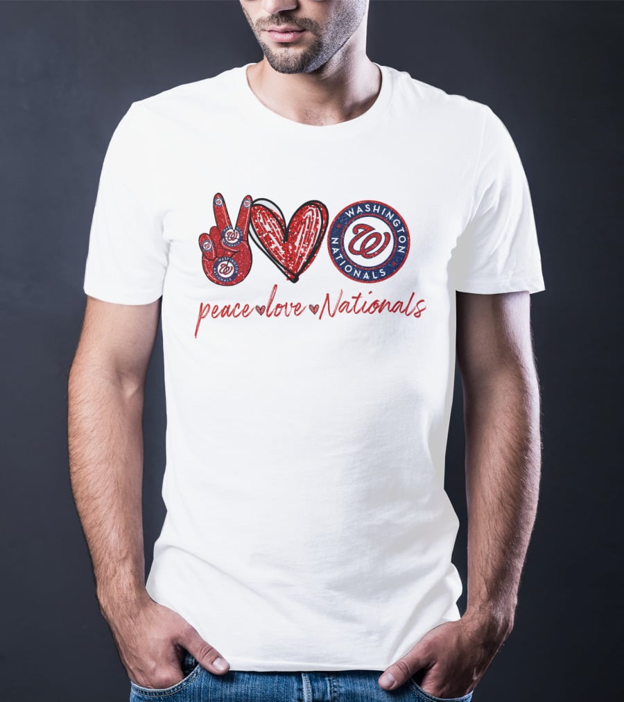Peace Love Washington Nationals T-Shirt