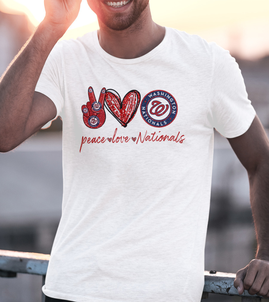 Peace Love Washington Nationals T-Shirt
