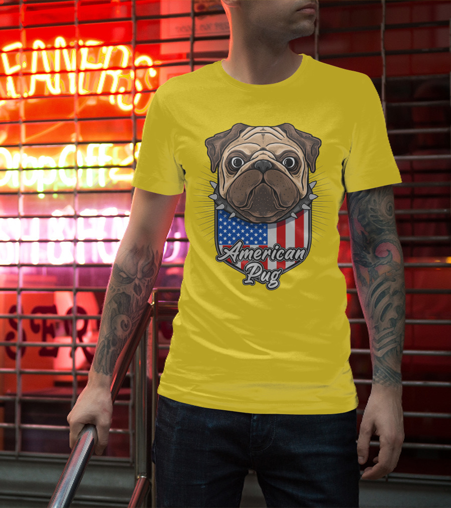 American Pug Bulldog USA T-Shirt