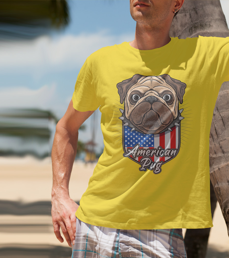 American Pug Bulldog USA T-Shirt