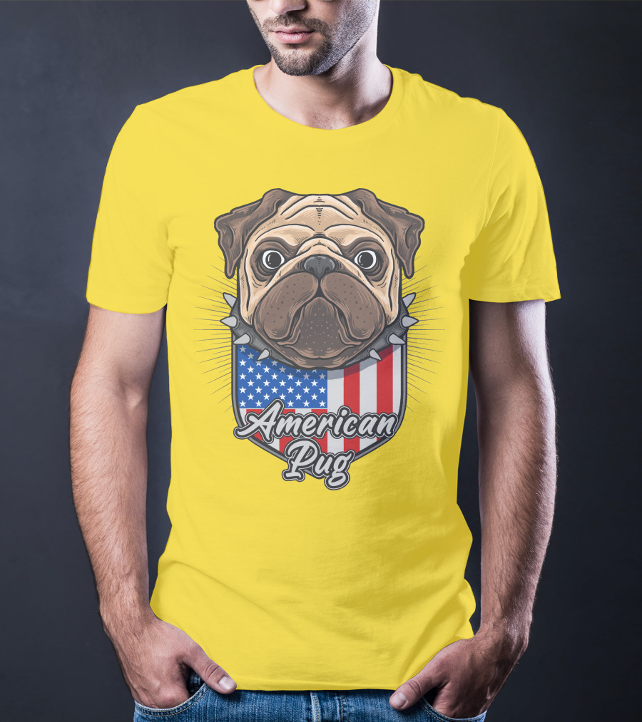 American Pug Bulldog USA T-Shirt