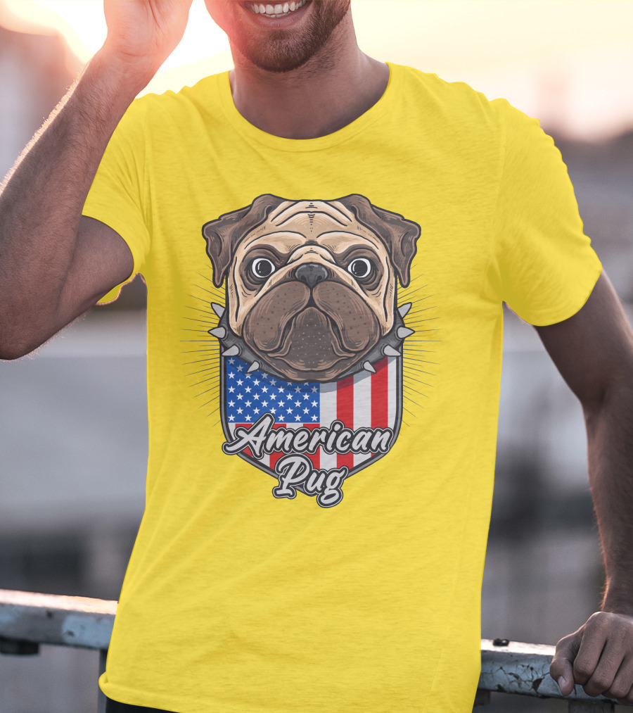 American Pug Bulldog USA T-Shirt
