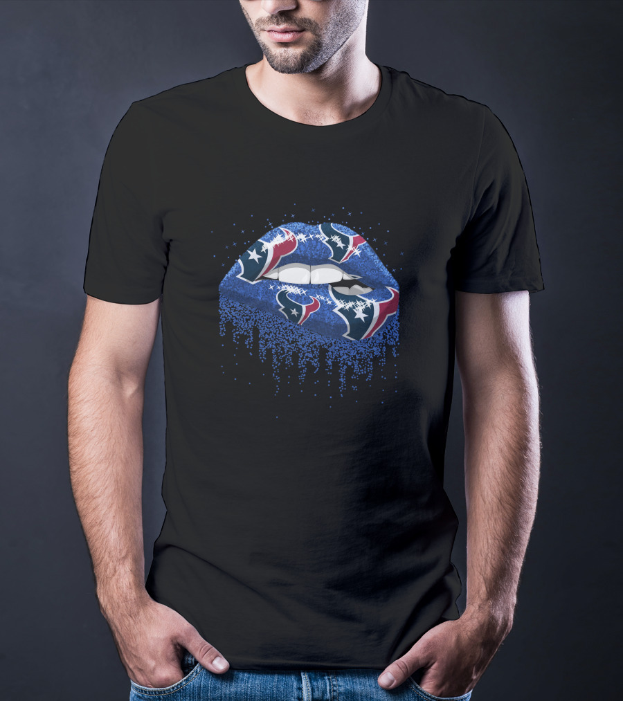 Houston Texans Dripping Lips T-Shirt