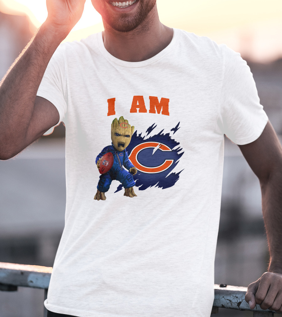 I Am Groot Chicago Bears Football C T-Shirt