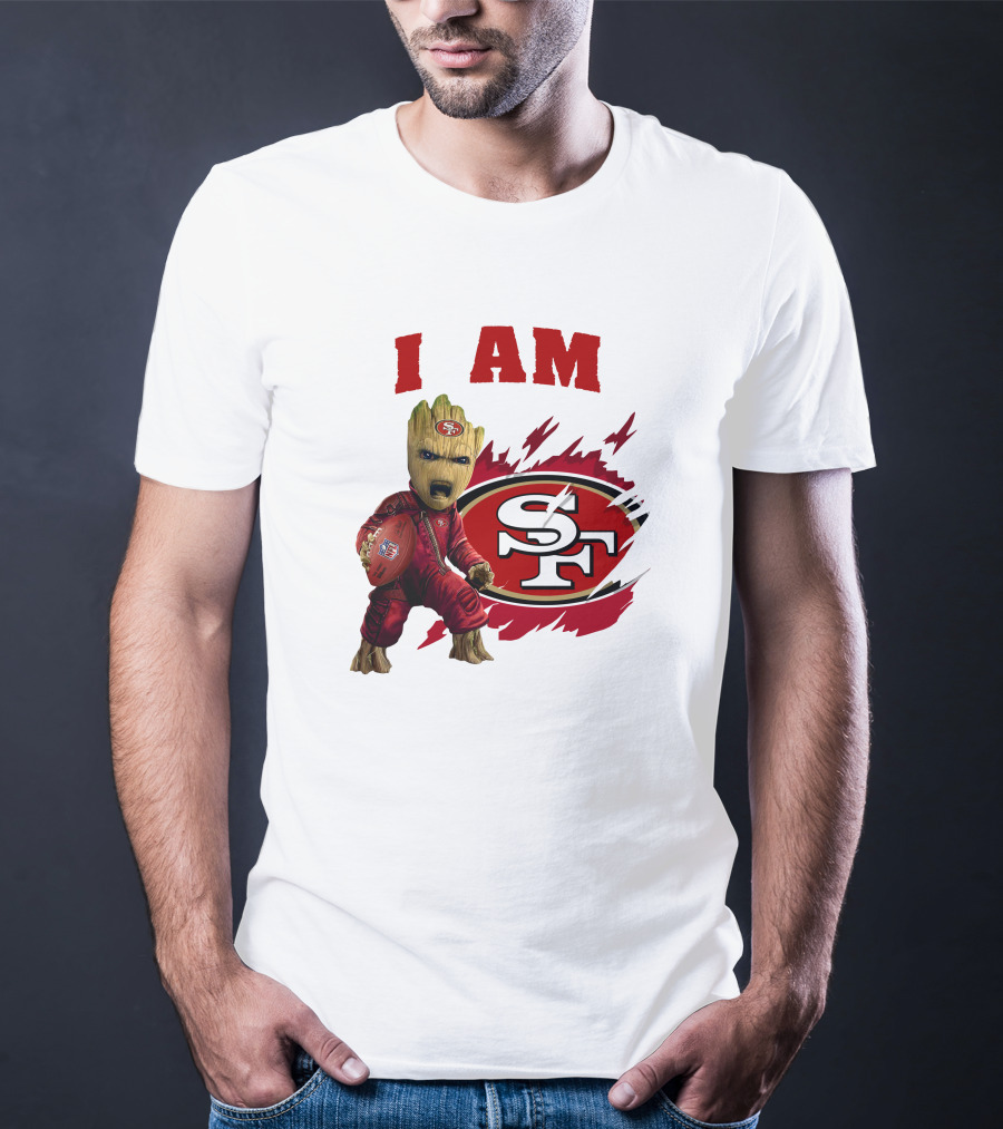 I Am Groot San Francisco 49ers Football Play T-Shirt