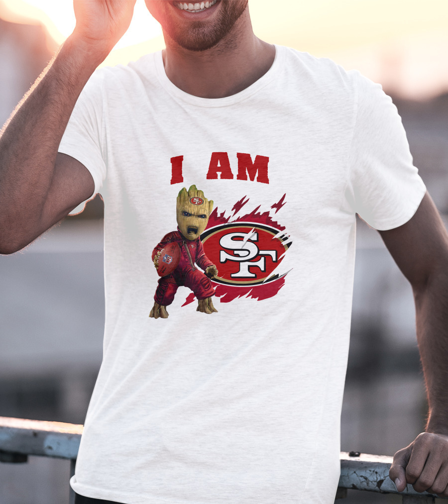 I Am Groot San Francisco 49ers Football Play T-Shirt