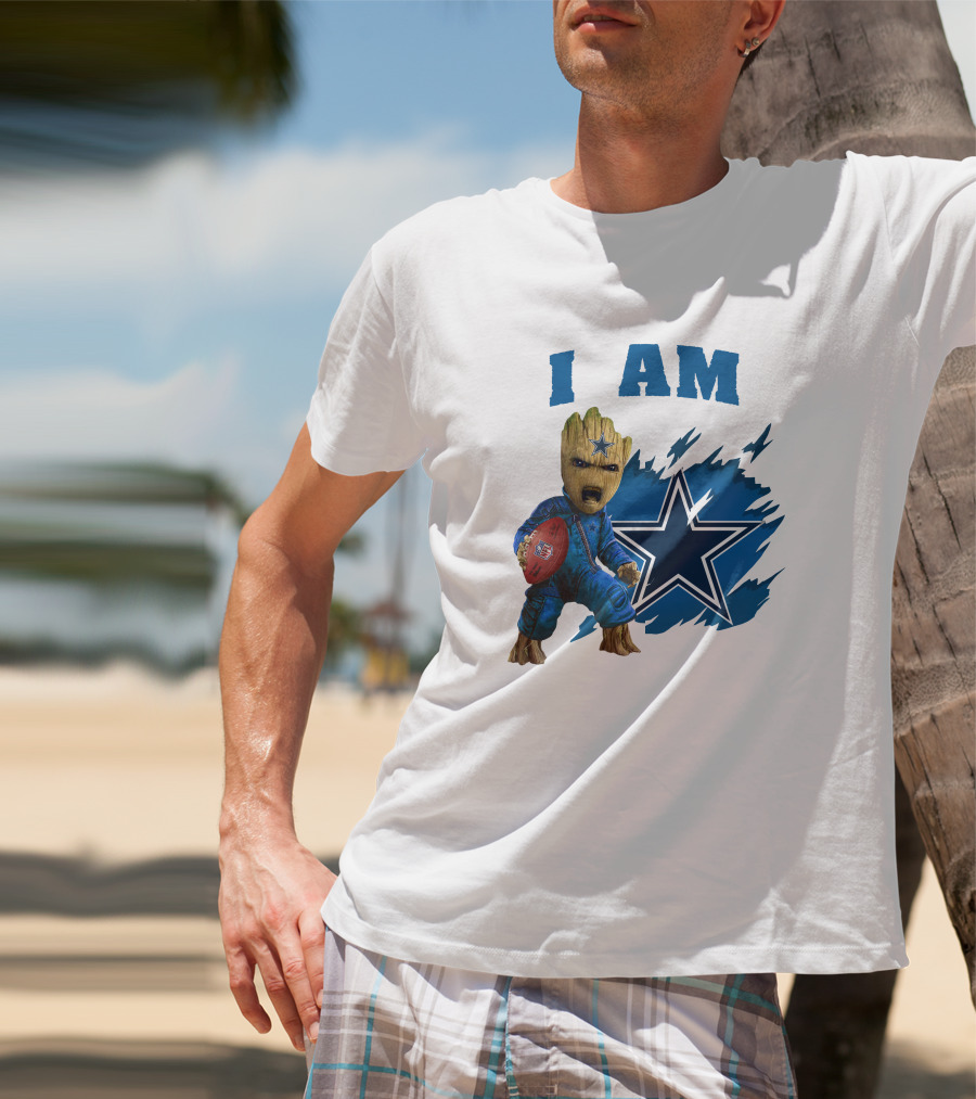 I Am Groot Dallas Cowboys Star Football T-Shirt