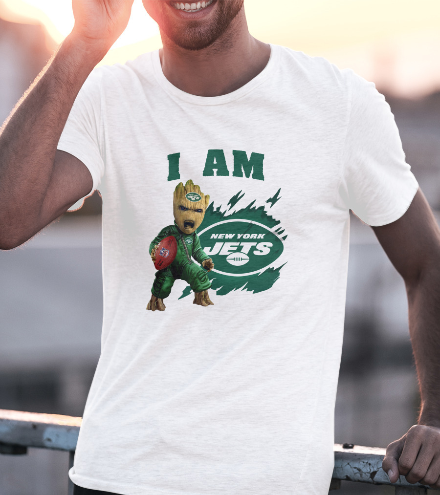 I Am Groot New York Jets Football Character T-Shirt
