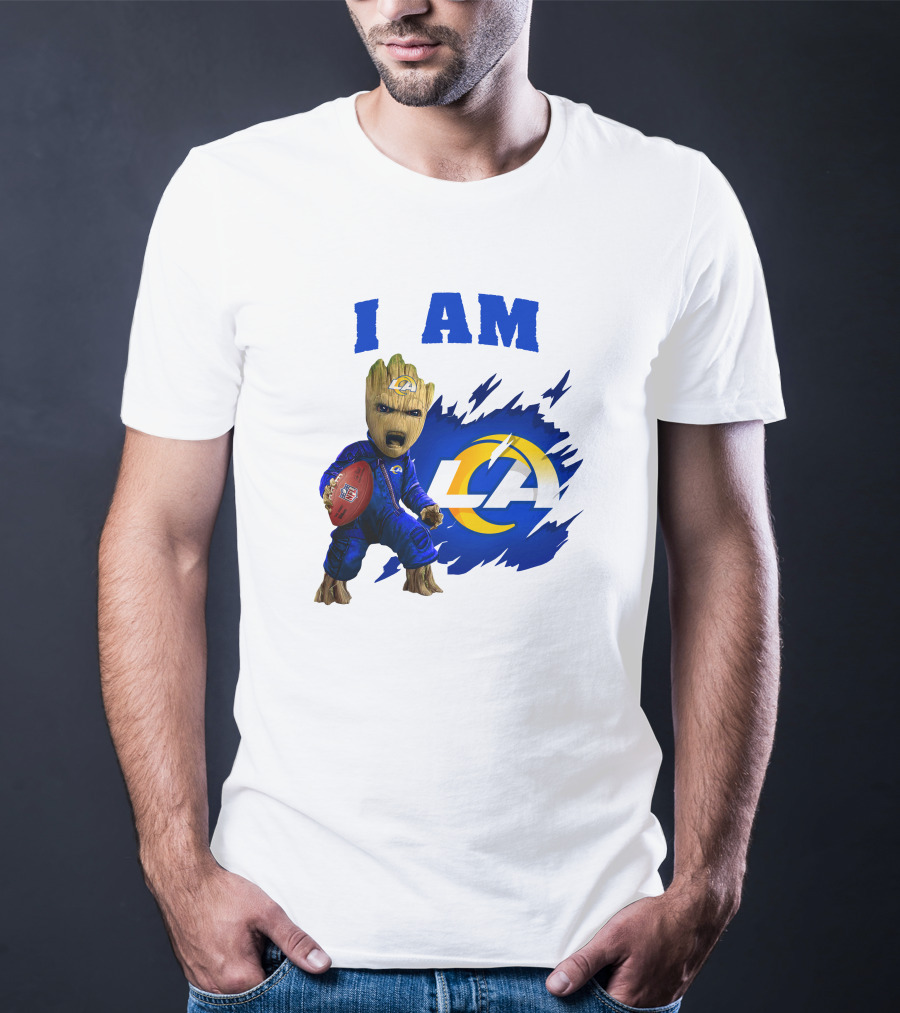 I Am Groot Los Angeles Rams LA Football T-Shirt