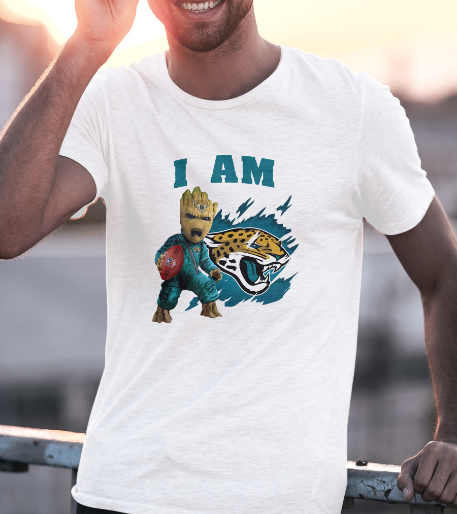 I Am Groot Jacksonville Jaguars Football Fan T-Shirt