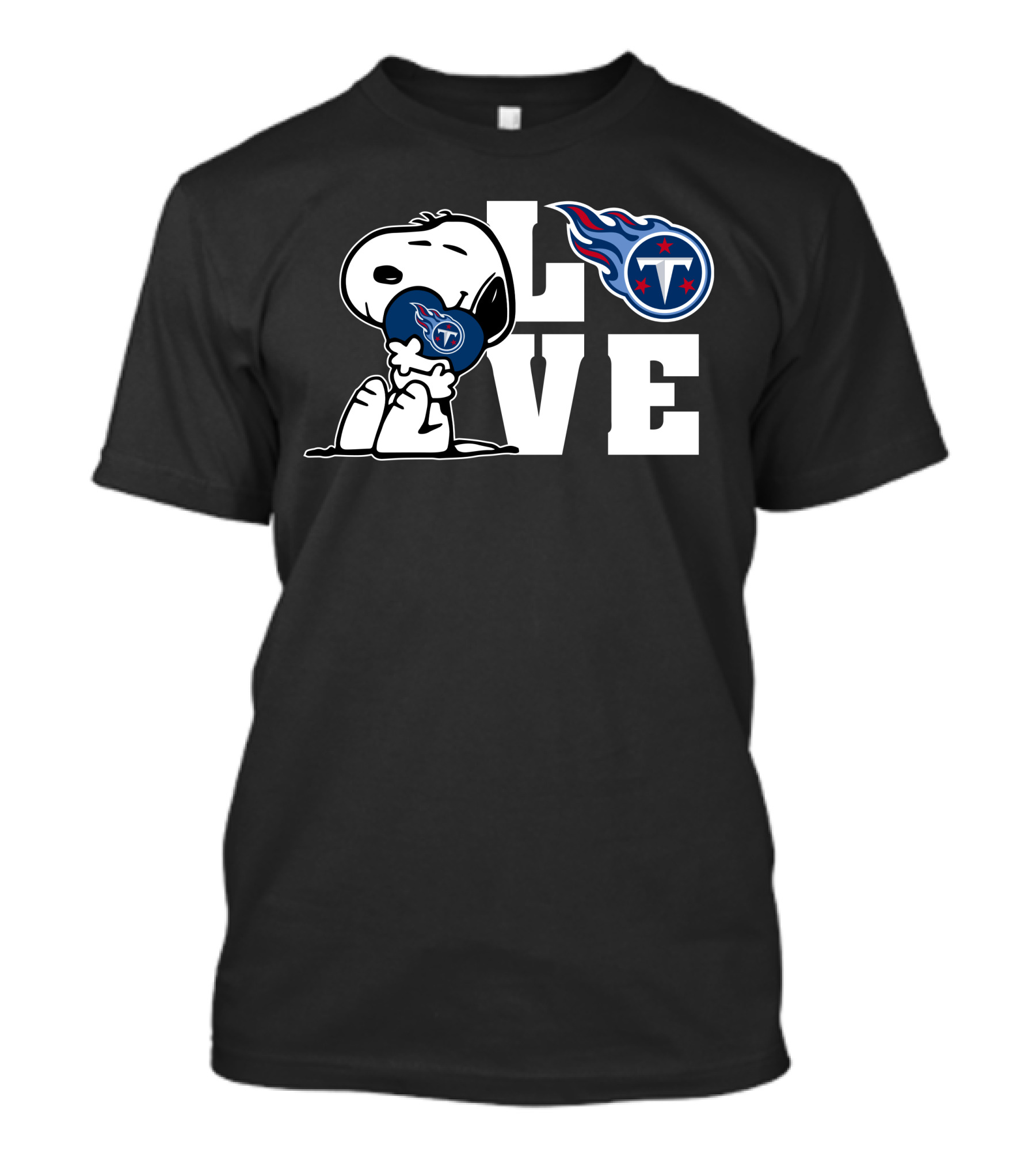 Snoopy Love Tennessee Titans Football Peanuts NFL T-Shirt