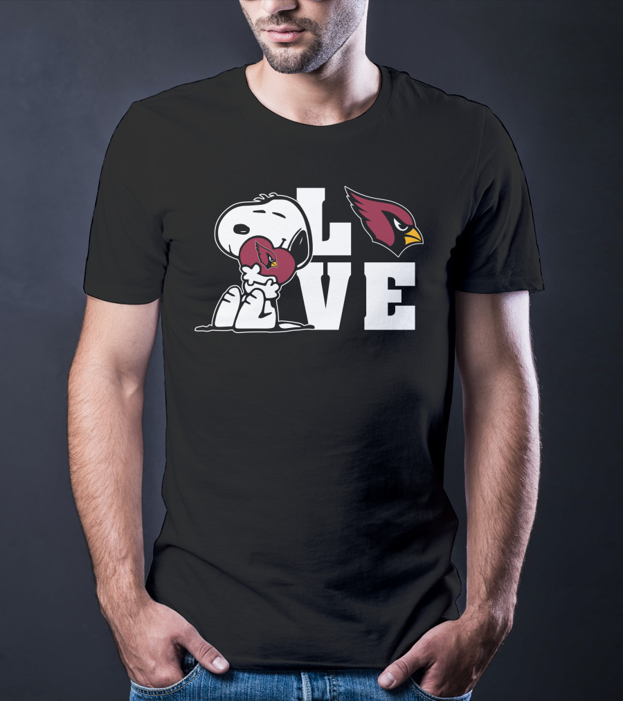 Snoopy Love Arizona Cardinals Football T-Shirt