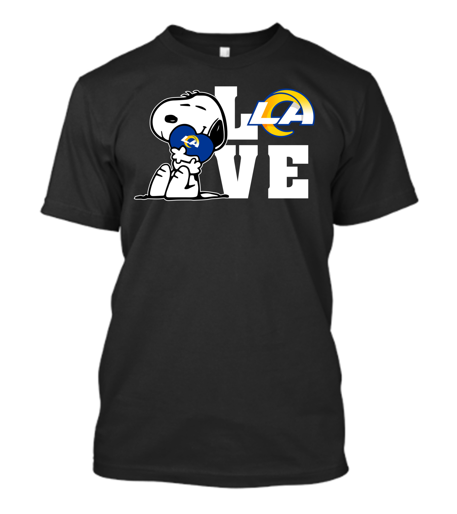 Snoopy Los Angeles Rams Love T-Shirt