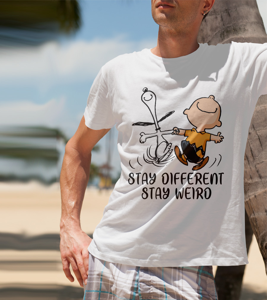 Stay Different Stay Weird Snoopy And Friends Dance T-Shirt