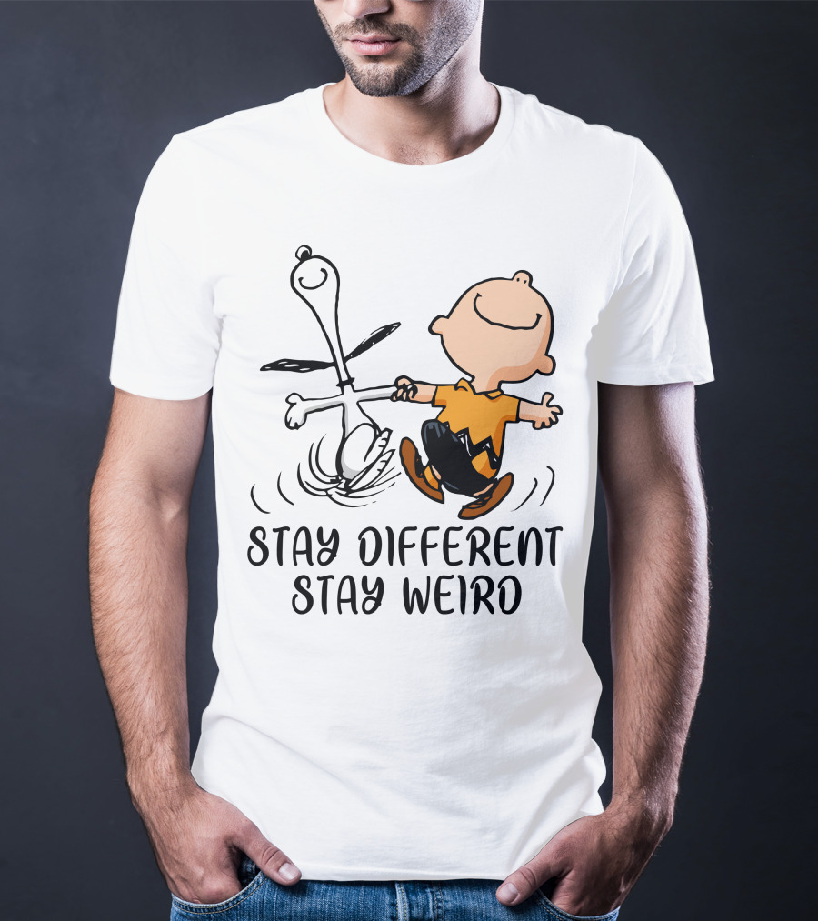 Stay Different Stay Weird Snoopy And Friends Dance T-Shirt