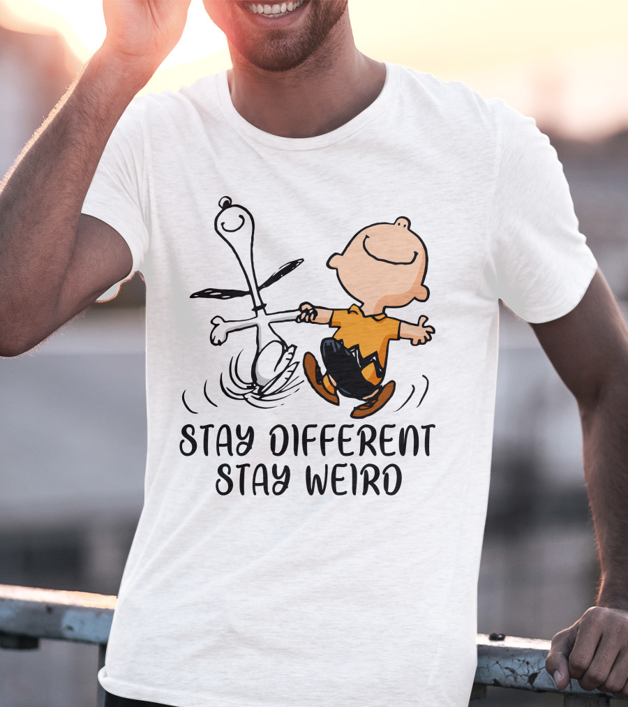 Stay Different Stay Weird Snoopy And Friends Dance T-Shirt