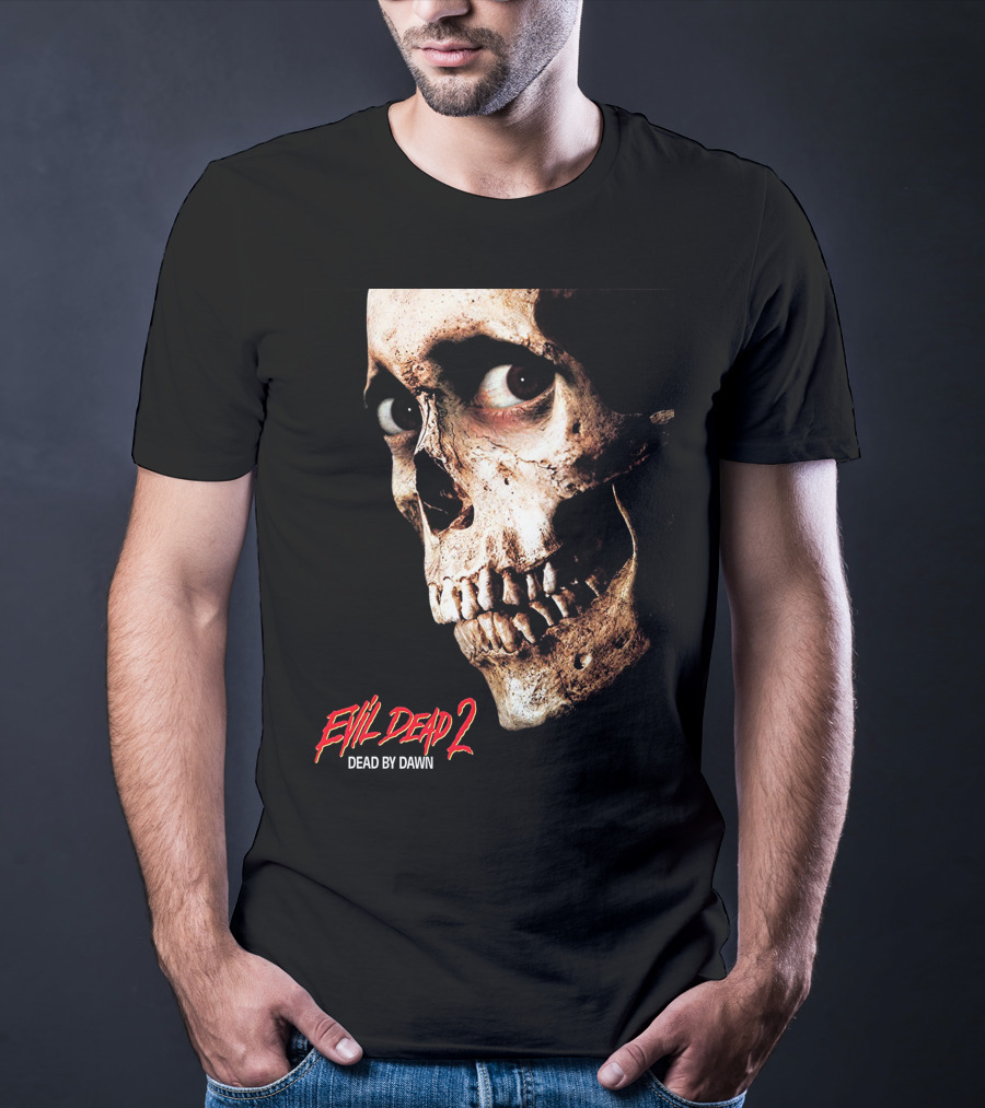 Evil Dead 2 Dead By Dawn Skull Face T-Shirt