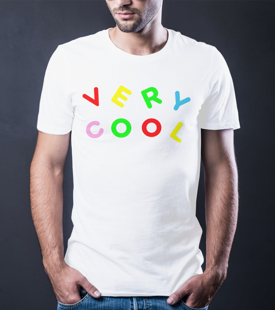 Very Cool Colorful Block Letters T-Shirt