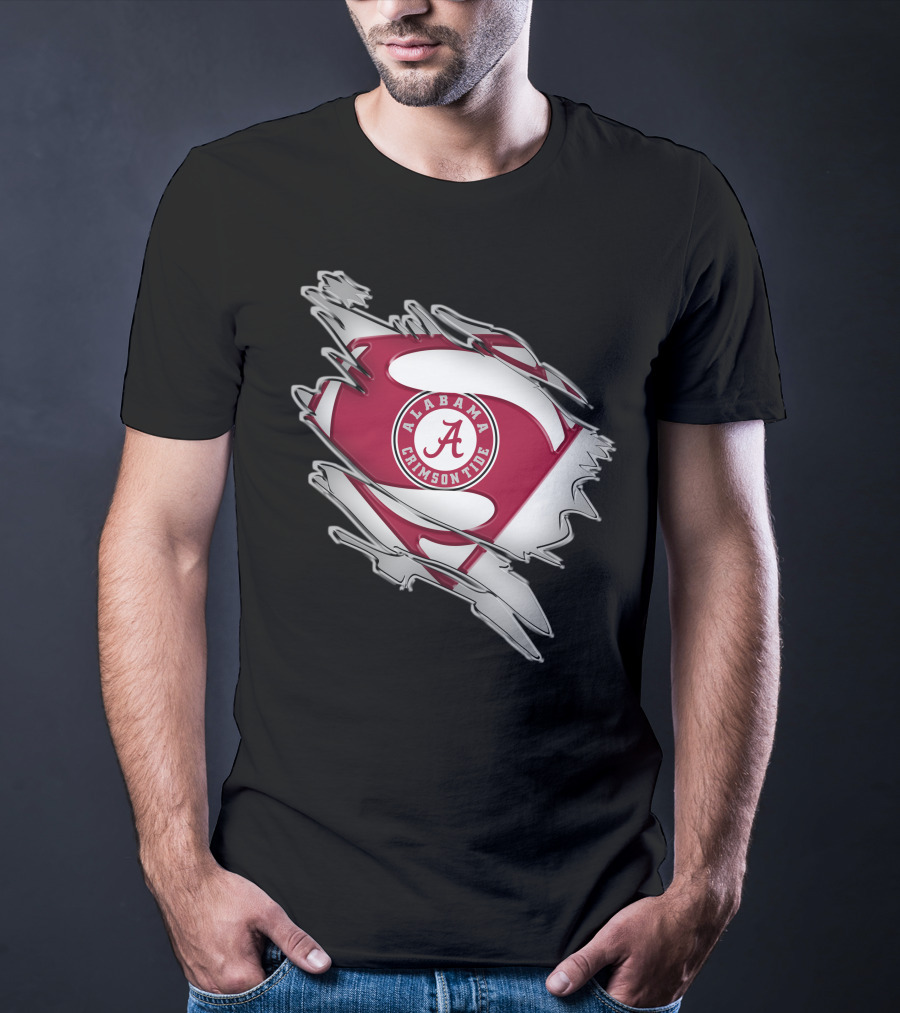 Alabama Crimson Tide Super Man T-Shirt