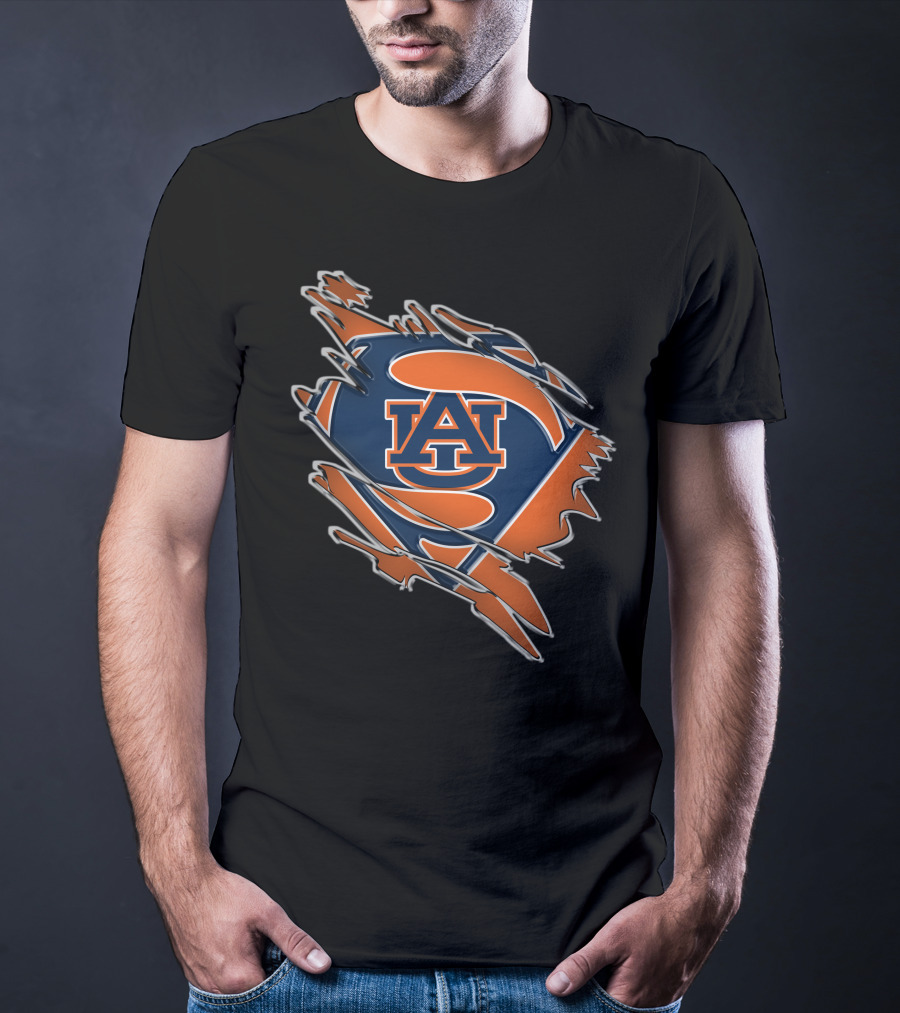 Auburn Tigers AU Superman T-Shirt