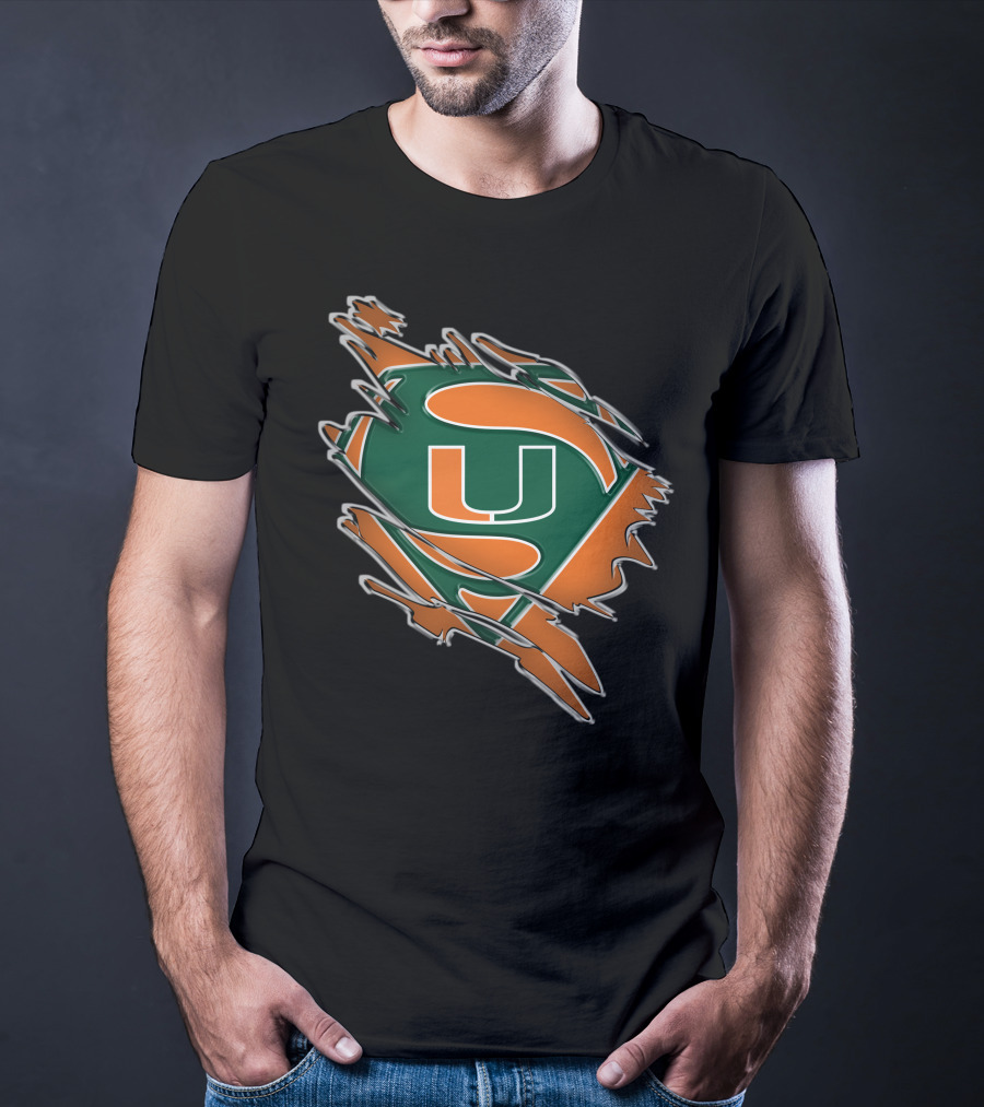 Miami Hurricanes Superman T-Shirt