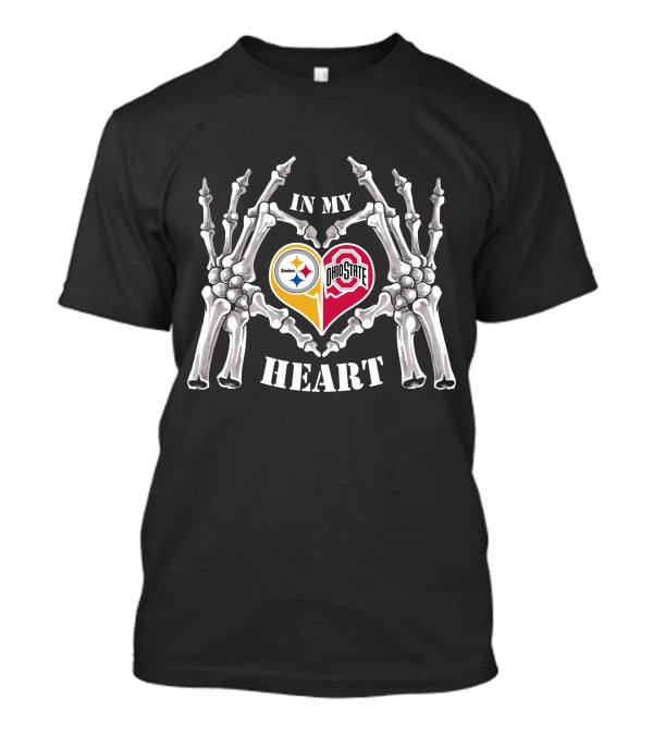 In My Heart Pittsburgh Steelers Ohio State Buckeyes T-Shirt