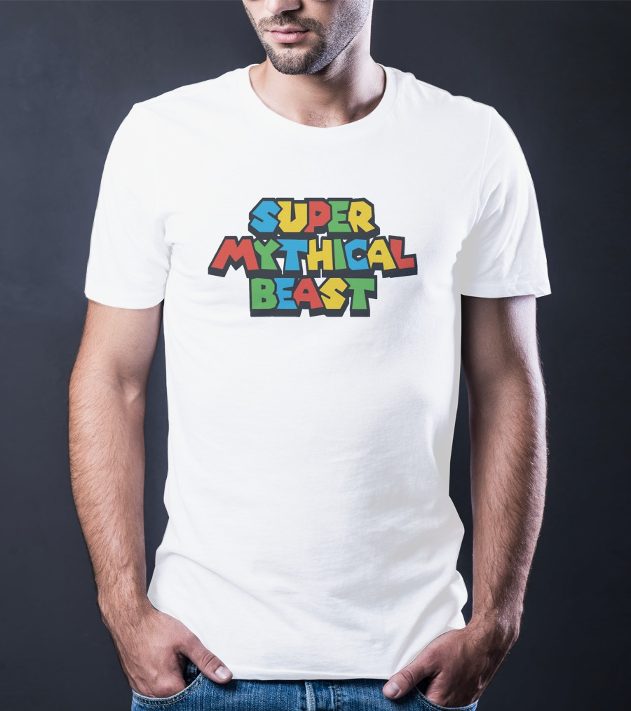 Super Mythical Beast Retro Game-Inspired T-Shirt