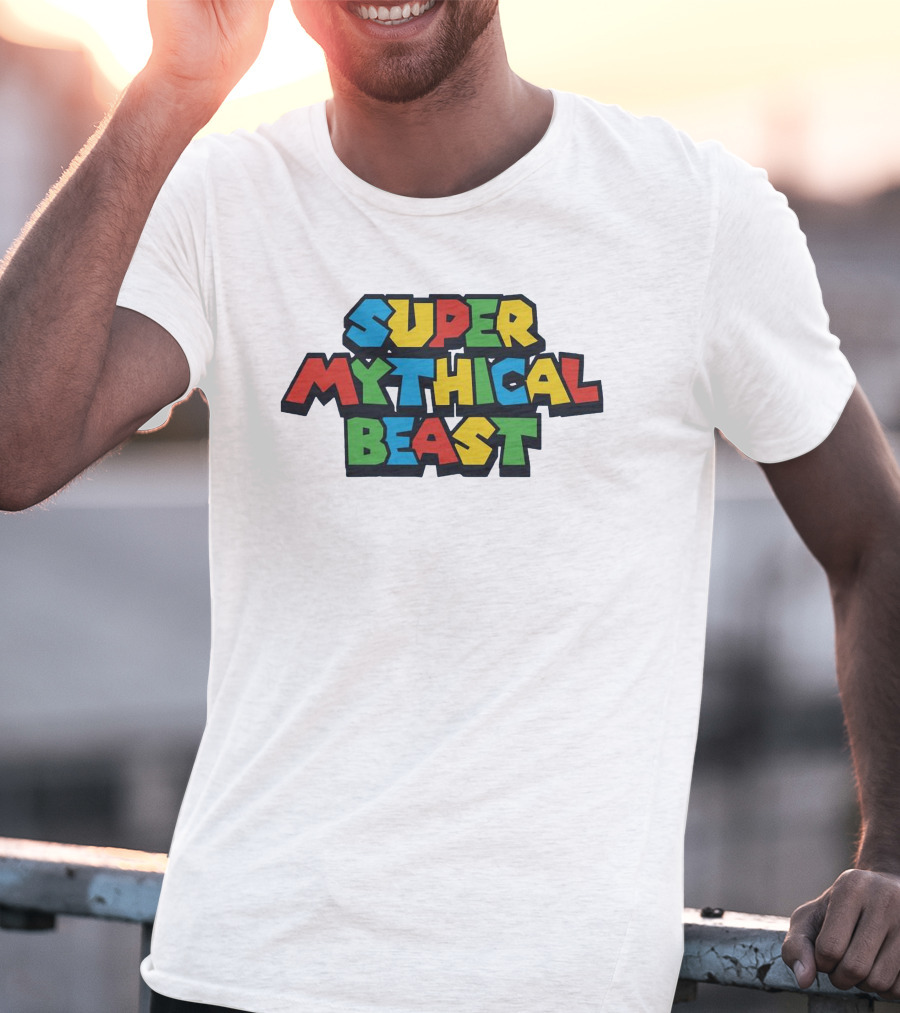 Super Mythical Beast Retro Game-Inspired T-Shirt